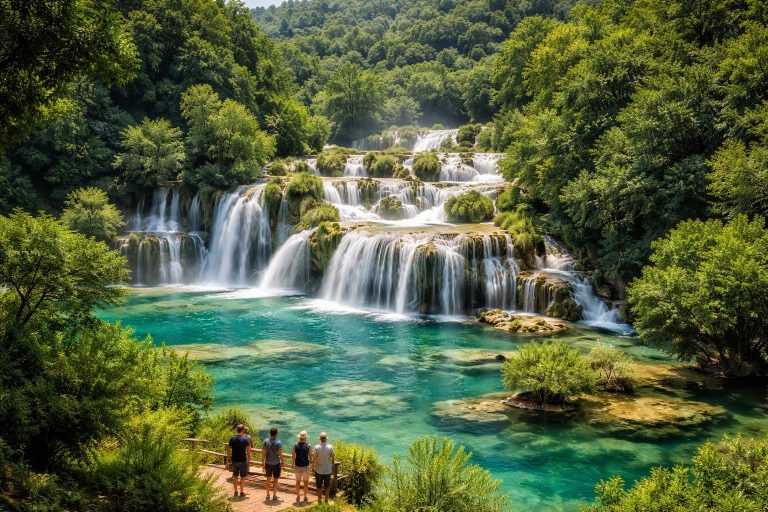 cascades-krka-eau-turquoise-arbres